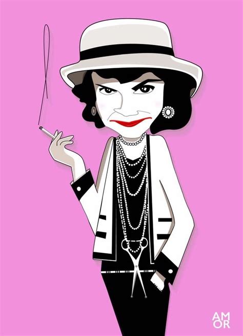 caricatura de coco chanel|coco chanel edad.